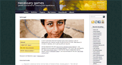 Desktop Screenshot of necessarygames.com