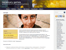 Tablet Screenshot of necessarygames.com